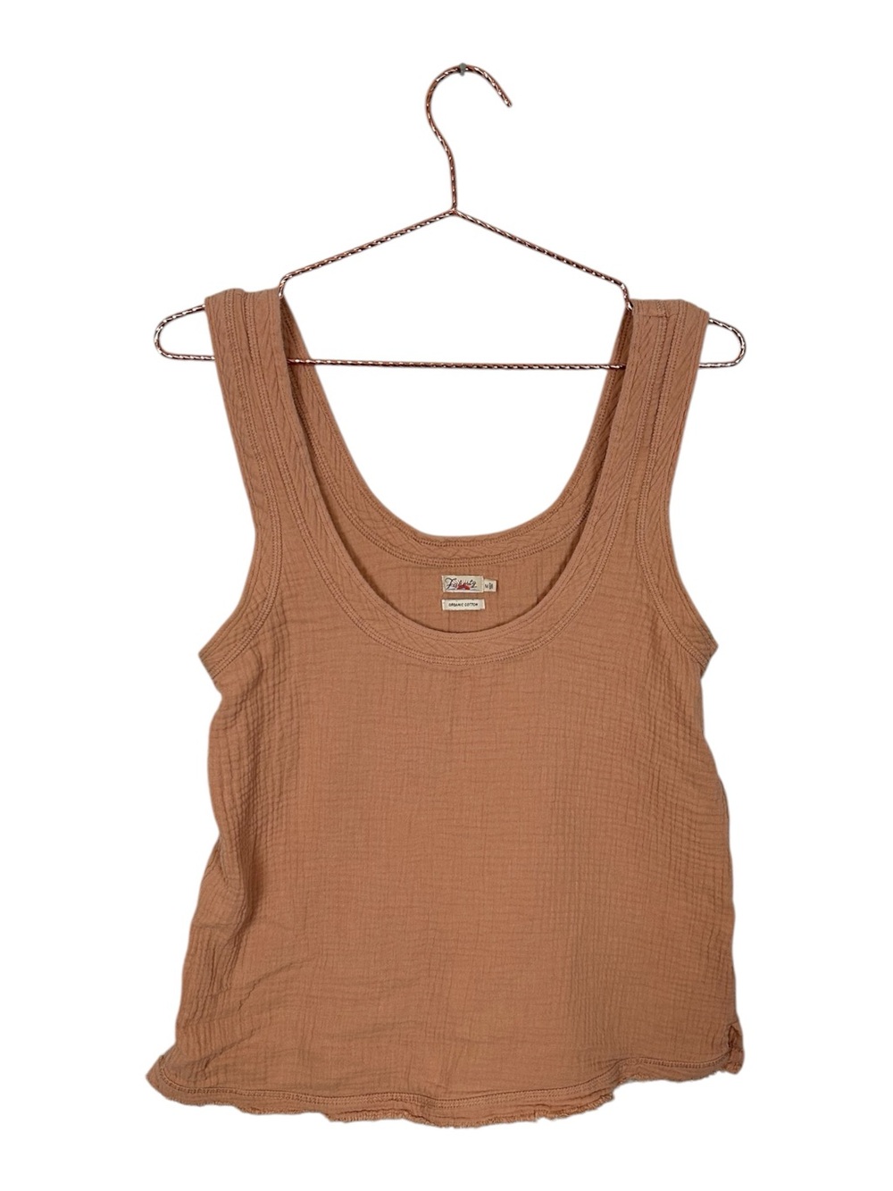 Faherty Sleeveless Scoop Neck Cotton Tank Top